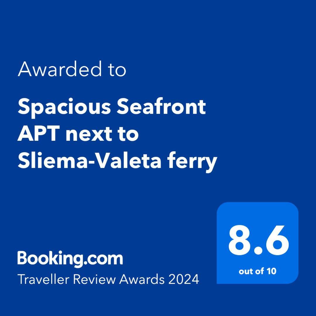 Spacious Seafront Apt Next To Sliema-Valeta Ferry Exterior foto